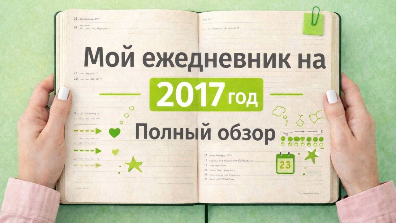Мой ежедневник Bullet Journal за 2017 год