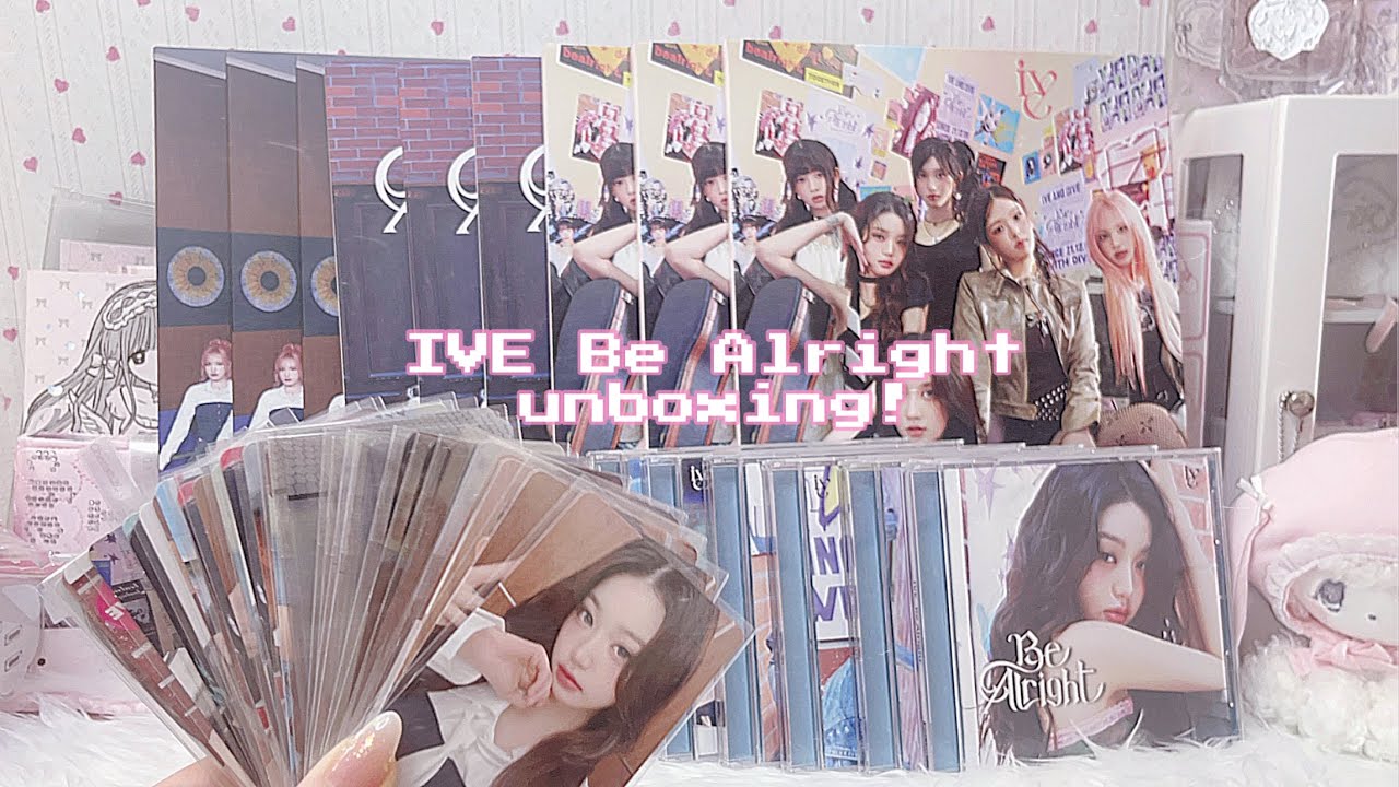 【IVE開封】Be Alright開封！ウォニョン自引きチャレンジ🎀다이브로그/아이브원영wonyoung /포카 /DIVEvlog/photocard