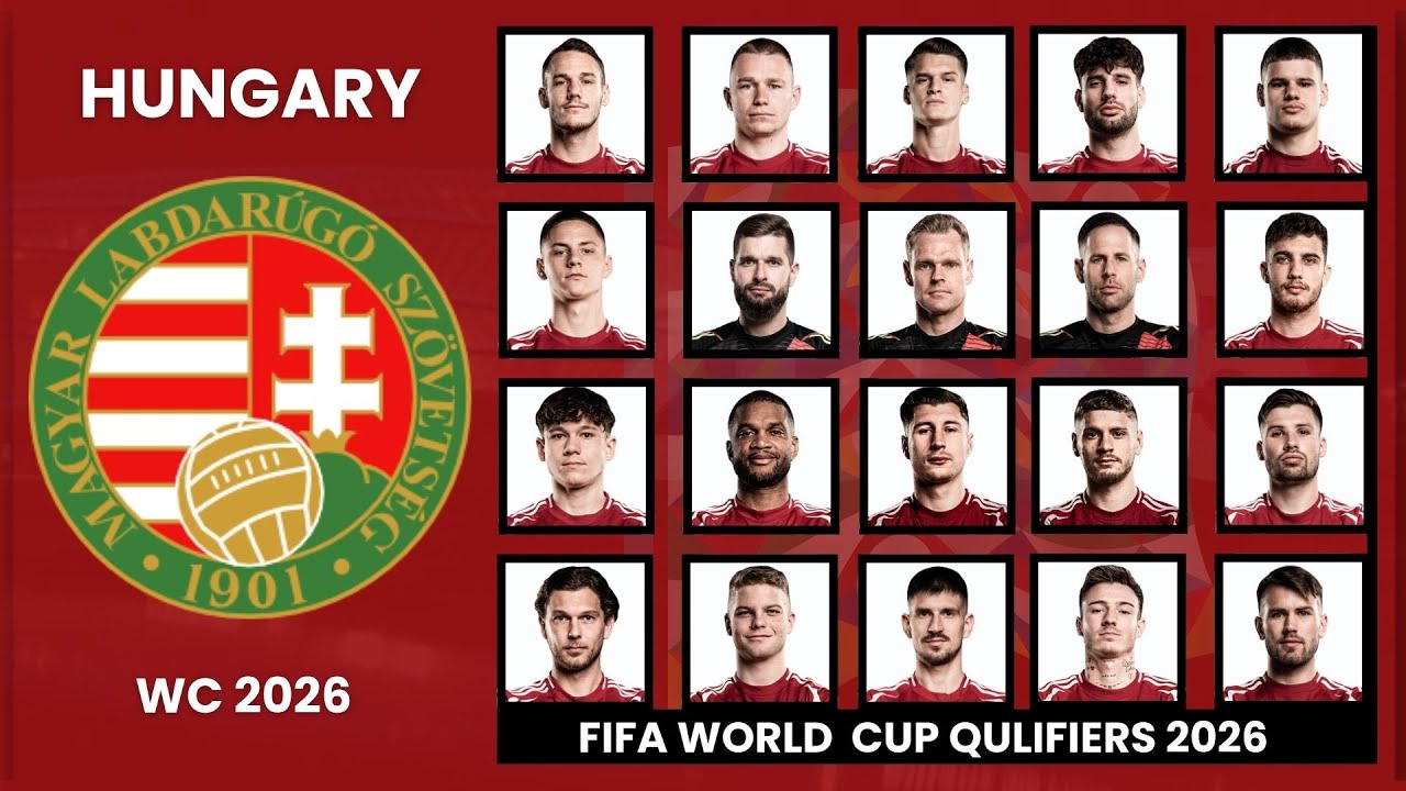 HUNGARY OFFICIAL SQUAD, FOR FIFA WORLD CUP QUALIFIERS 2026 ||Dresoccer
