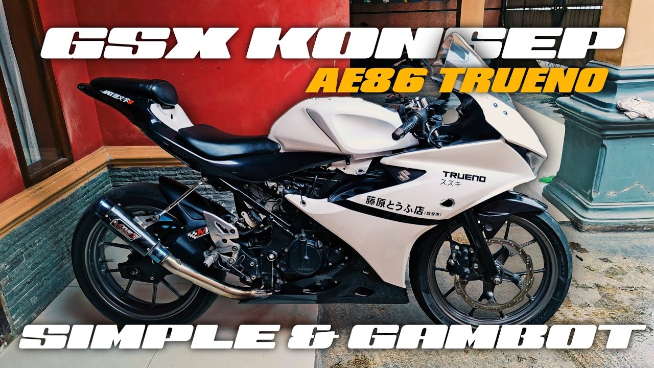 REVIEW GSX R150 KONSEP AE86 TAKUMI😱❗️|| KONTEN PERTAMA CHANEL INI❗️
