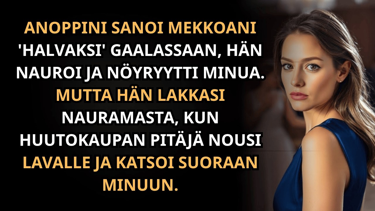 Anoppini haukkui mekkoani halpana gaalassa&mdash;mutta ei arvannut mit&auml; tapahtui