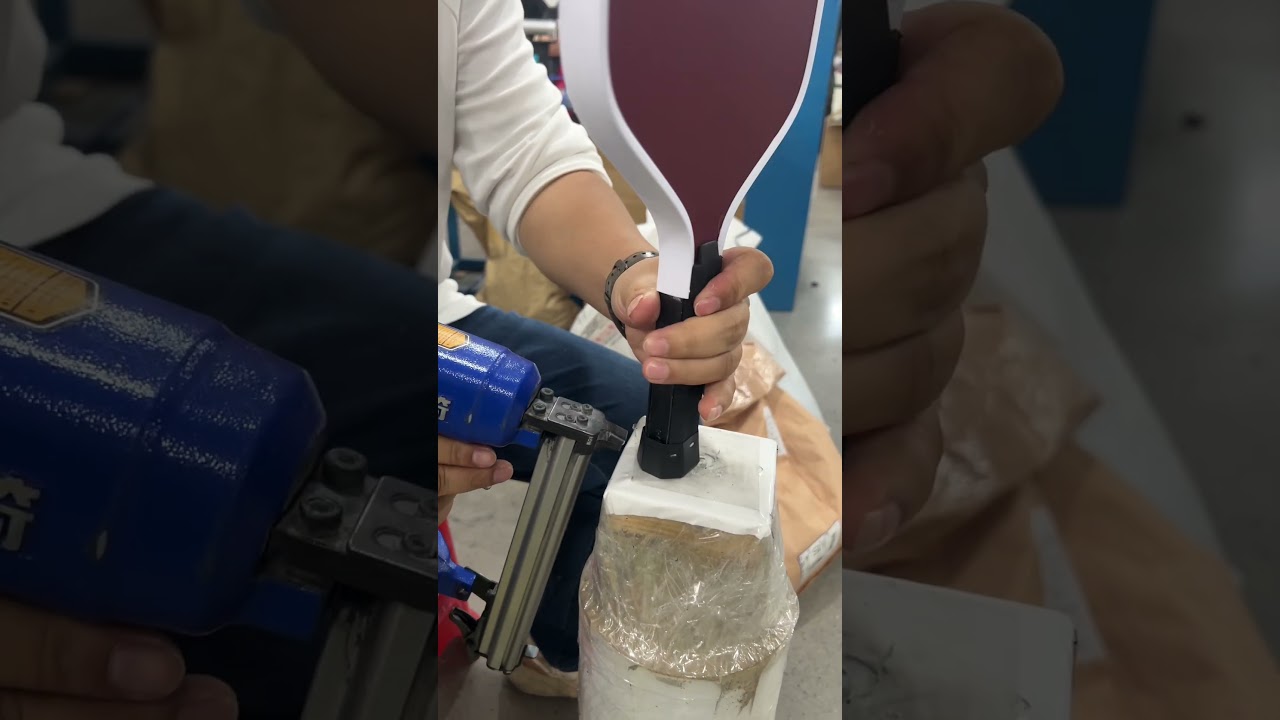 &ldquo;Locking / Securing / Making It Strong&rdquo; #pickleball #factory #customization#carbonfiber