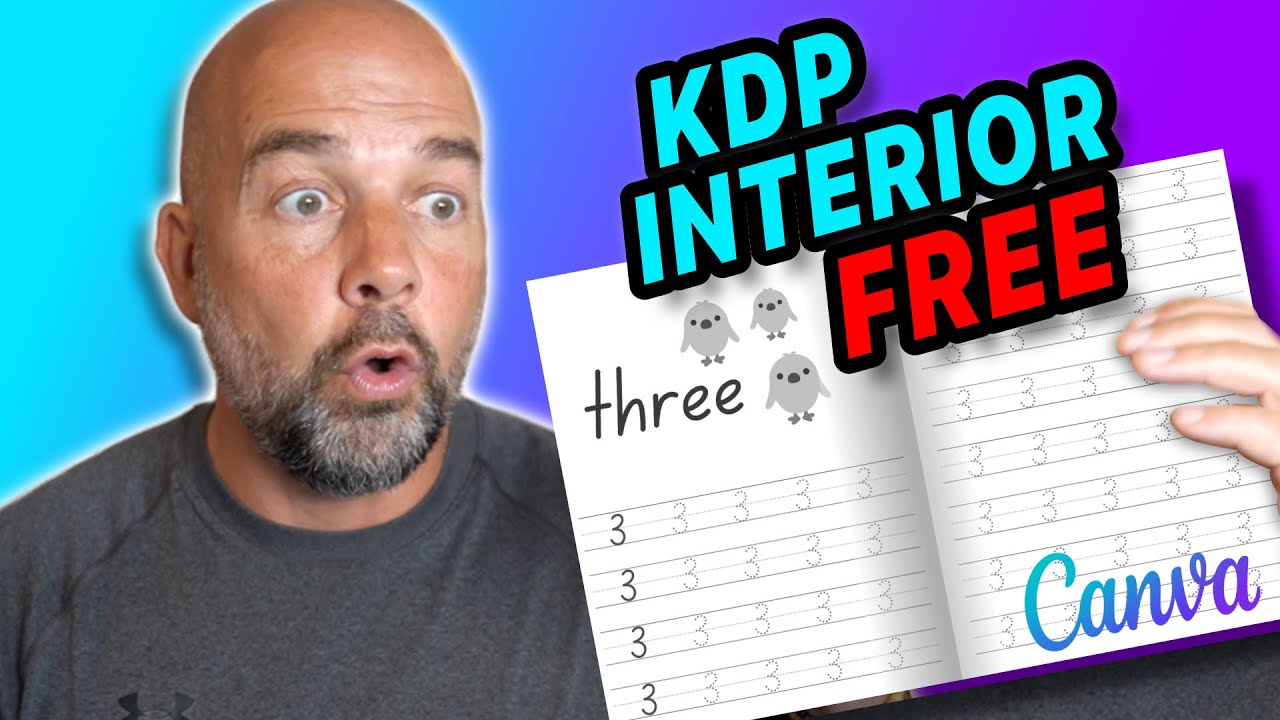 Make a FREE KDP Book Interior in Canva - Number Tracing Niche