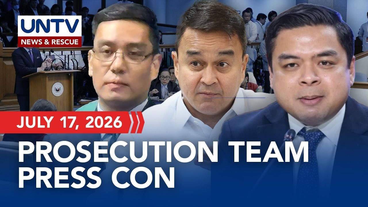 LIVE: House Prosecutors Presser on VP Duterte Impeachment Trial | July 17, 2026