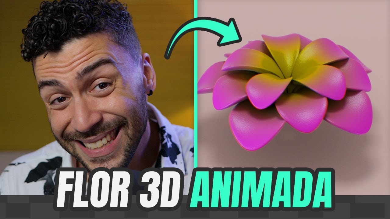 Como FAZER e ANIMAR um FLOR 3D no Cinema 4D