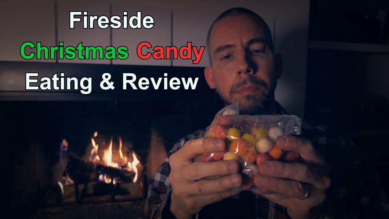 Fireside Christmas Candy Eating & Review [ Traditional ASMR ]