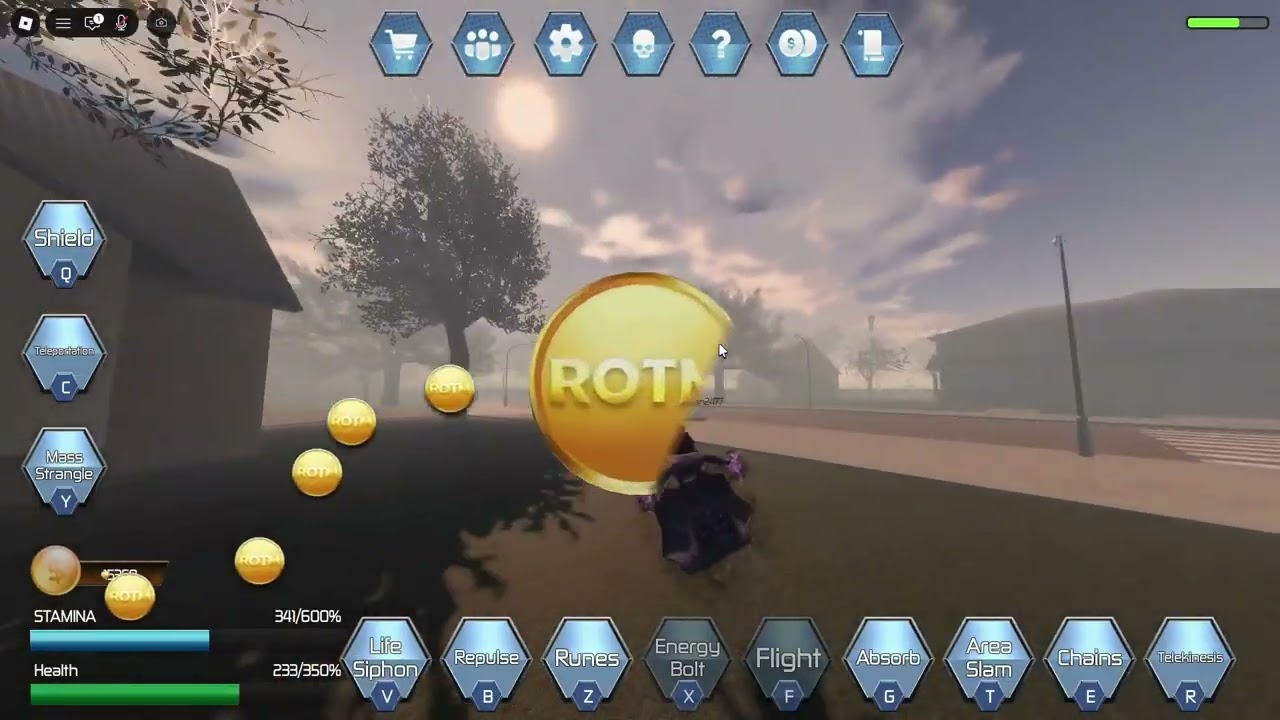 Farming coins In roblox ROTM...[ I bought DR.Strange]