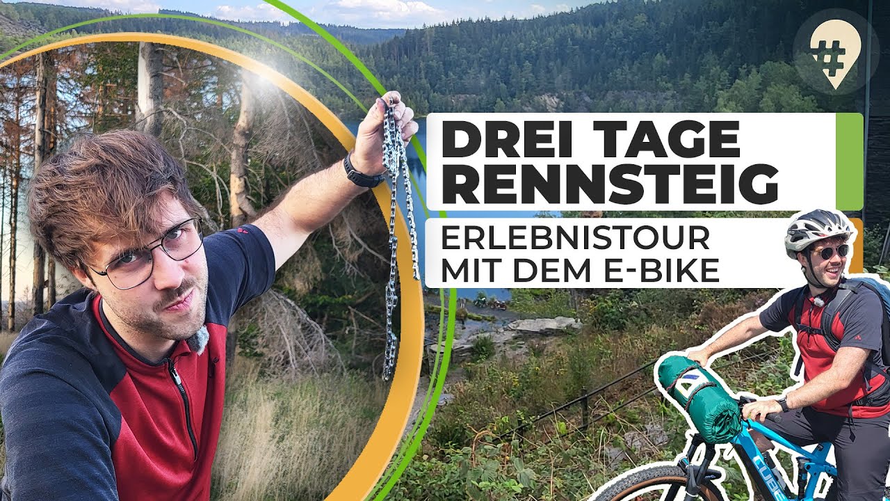 🚴‍♂️ 100 km Rennsteig mit dem E-Bike – Ohne Plan, aber voller Abenteuer! 🏞️ | #hinREISEND
