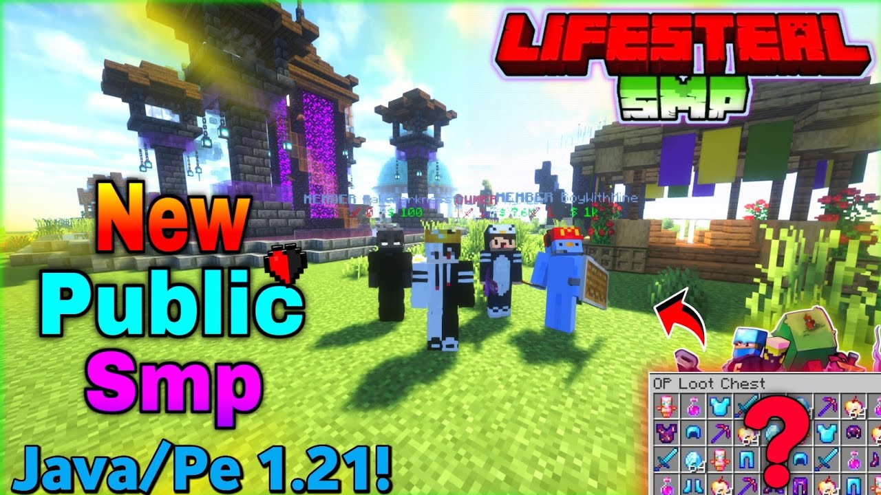 Best Minecraft Public Lifesteal SMP 2026 🔥 | 24/7 Online | Java + Bedrock | Cracked 1.21! Free Join