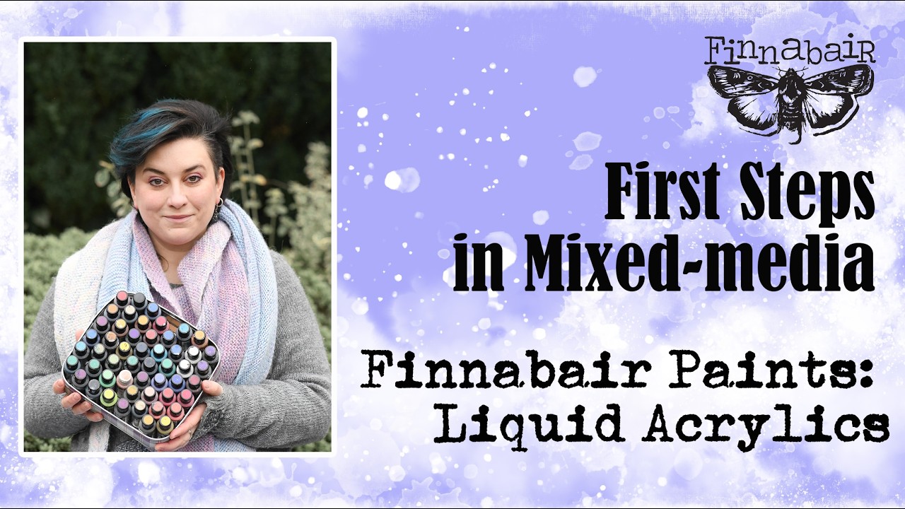 Mixed Media Mondays: Finnabair Paints - Liquid Acrylics - pure love!