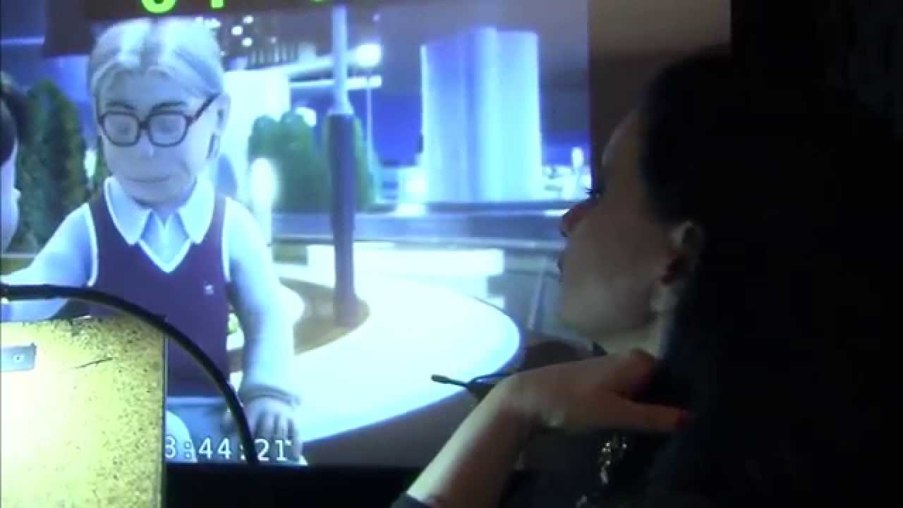 Alaska y Mario doblando a Nobita y a Shizuka en 'Stand by Me, Doraemon'