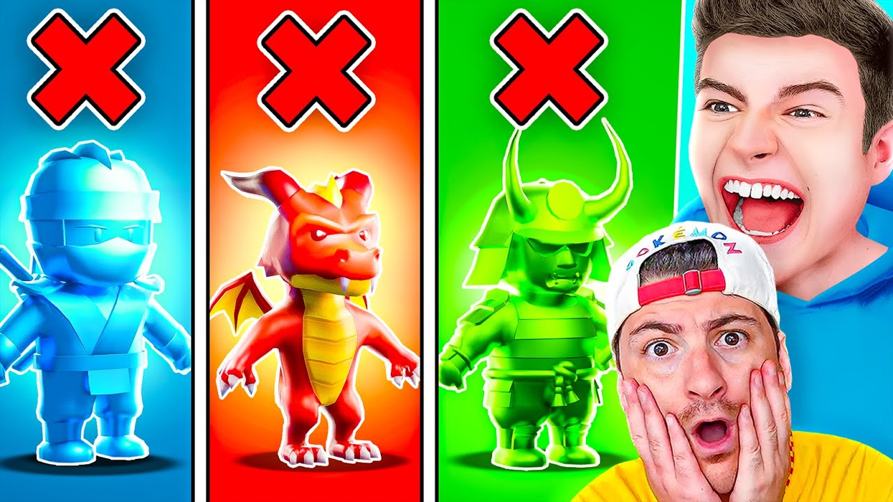 Es ist VERBOTEN die FARBE vom SKIN zu BERÜHREN in Stumble Guys!