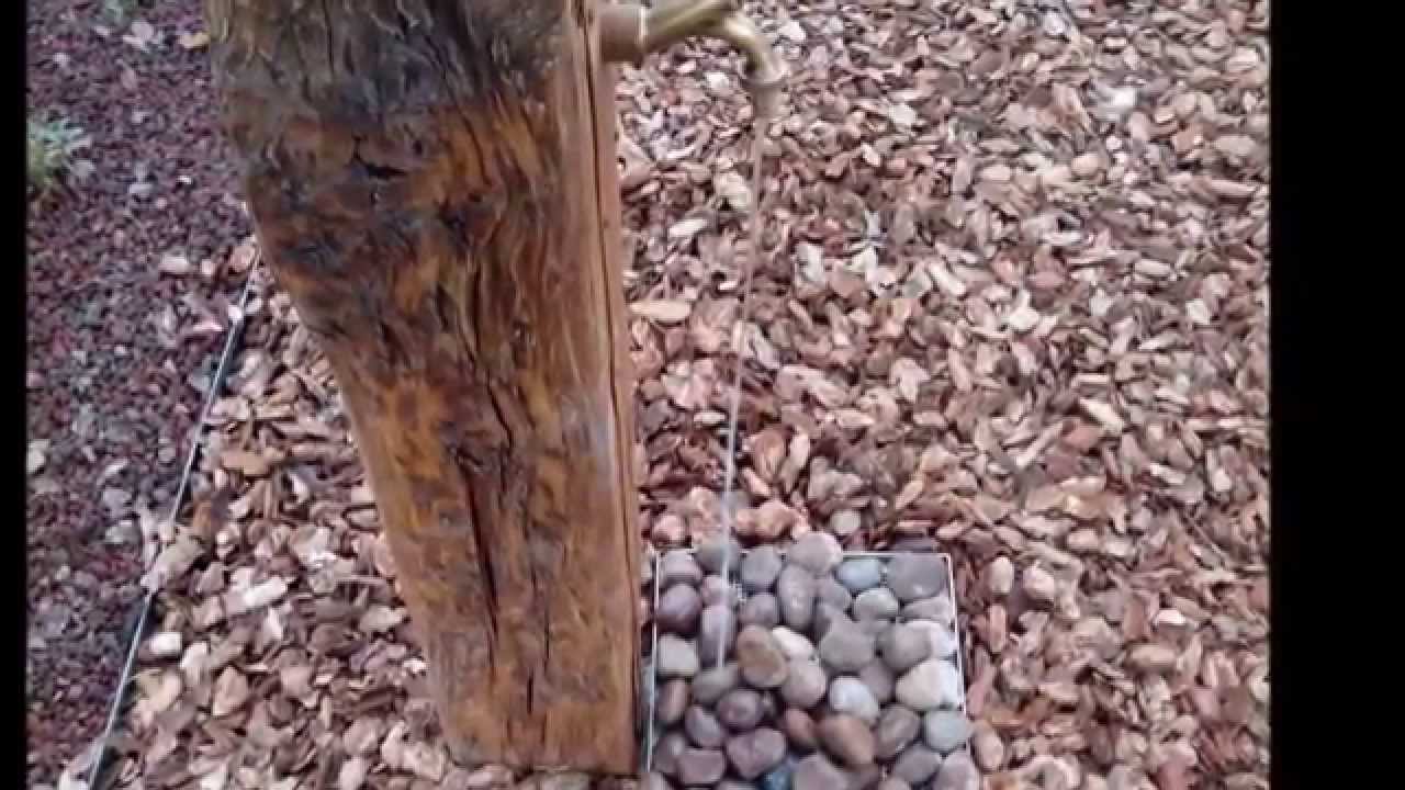 FONTANA IN LEGNO RICICLANDO UNA VECCHIA TRAVE