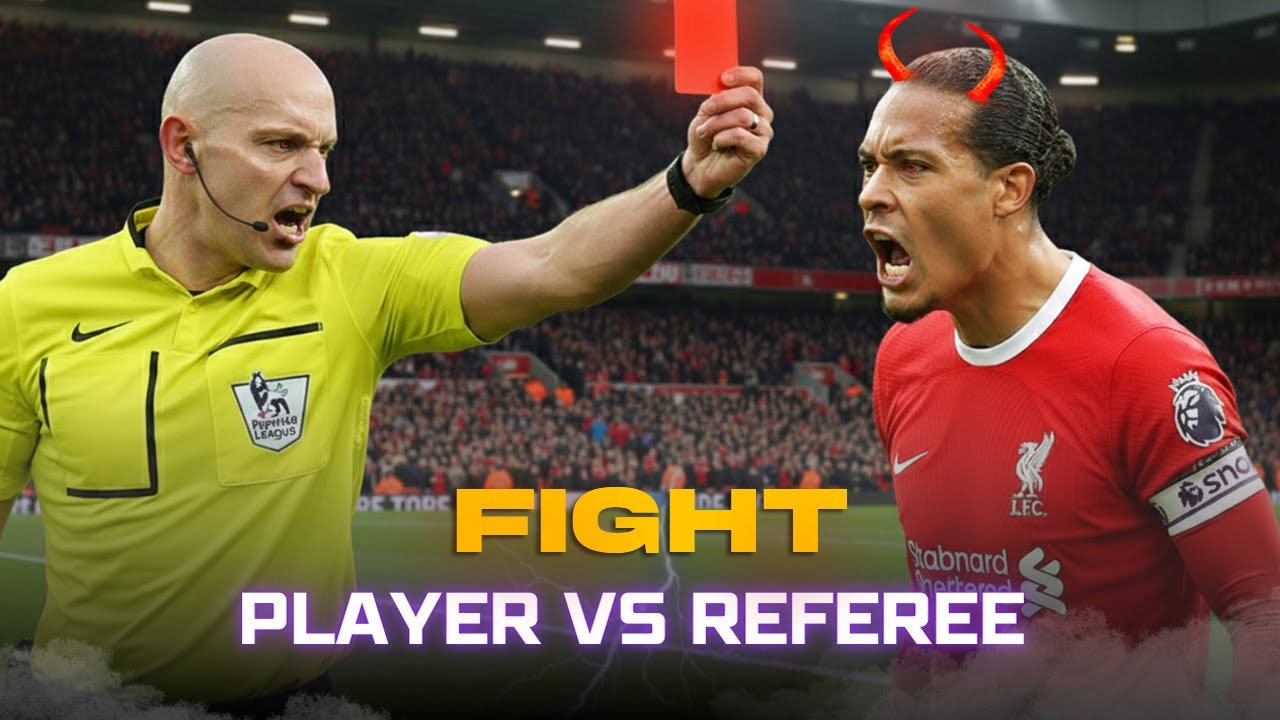 😱Most Shocking Referee vs Player Fights in Football History&rdquo;