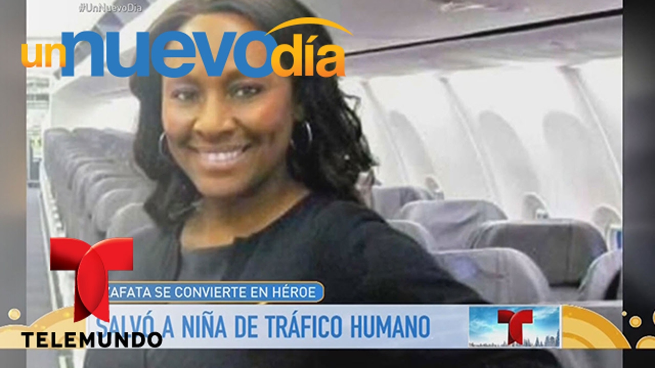Azafata salv&oacute; a joven de ser v&iacute;ctima de tr&aacute;fico humano | Un Nuevo D&iacute;a | Telemundo