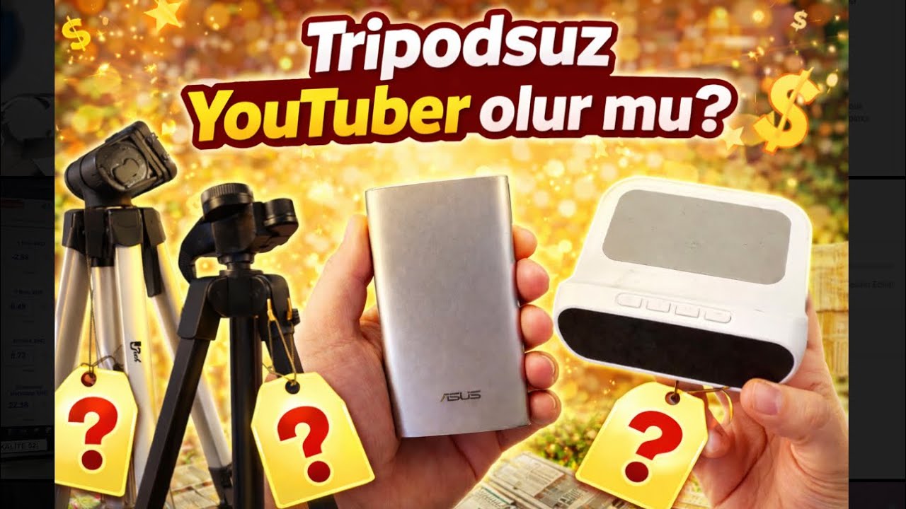 Tripodsuz Youtuber Olmaz Dedik… Aldığım tripodun fiyatını duyunca çok şaşıracaksınız..😂