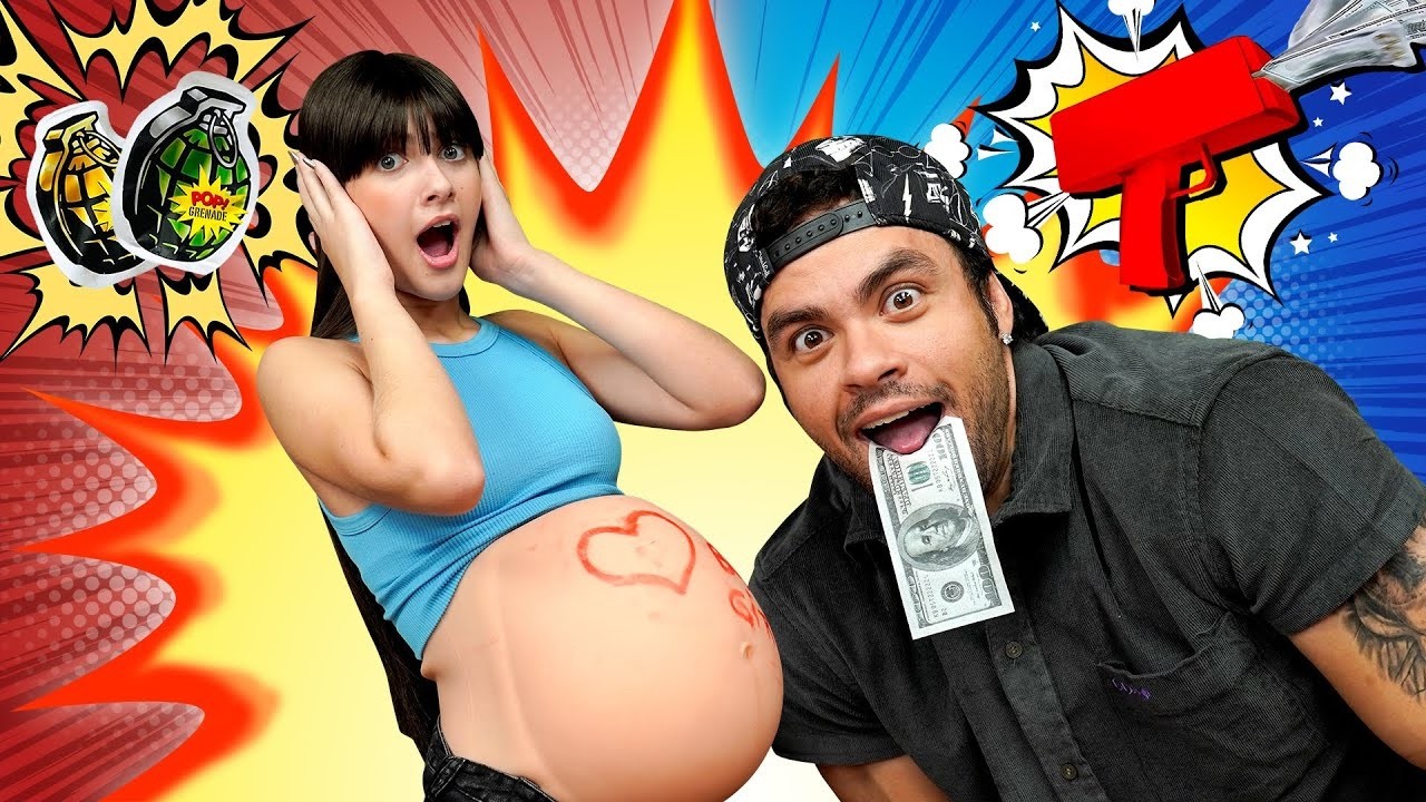 Productos virales de YouTube: ¡barriga de embarazo falsa! 🔥LUCCAS TOON en Español - LUCCAS NETO