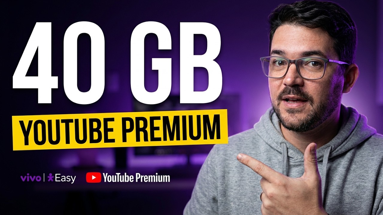 MELHOR PLANO? Vivo Easy agora tem YouTube Premium incluso! (40GB)