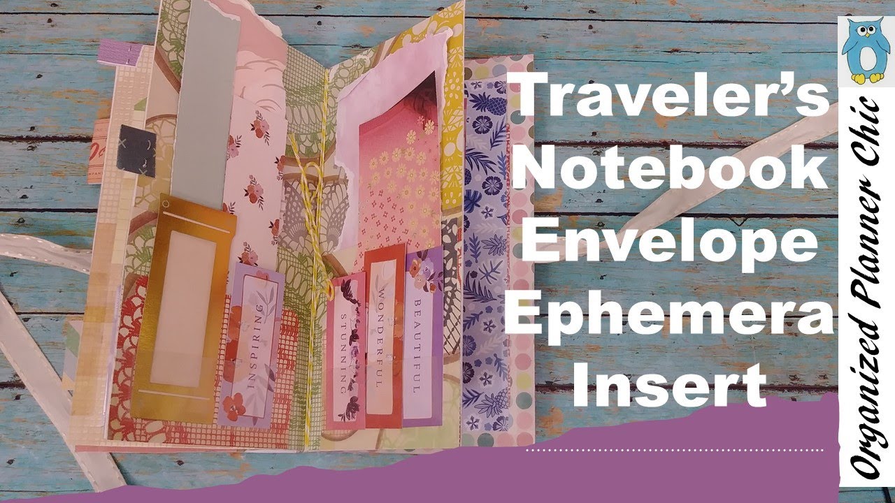 Traveler's Notebook Ephemera Storage Journal Flip Through | Envelope Journal | Scrap Journal