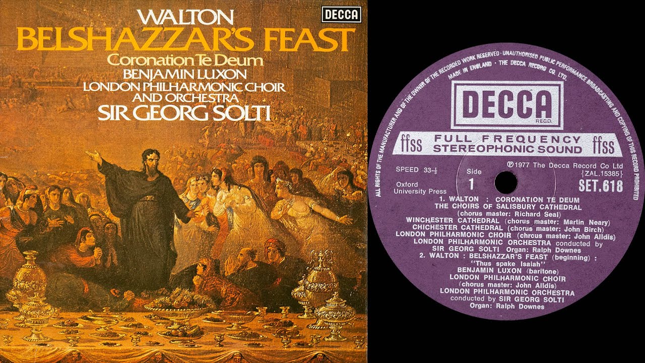 Walton - Coronation Te Deum (Solti) (vinyl: Soundsmith Zephyr MIMC ☆, Graham Slee, CTC Classic 301)