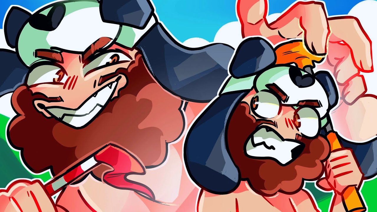 The BigJigglyPanda Course That BROKE Panda!! - Golf It Funny Moments