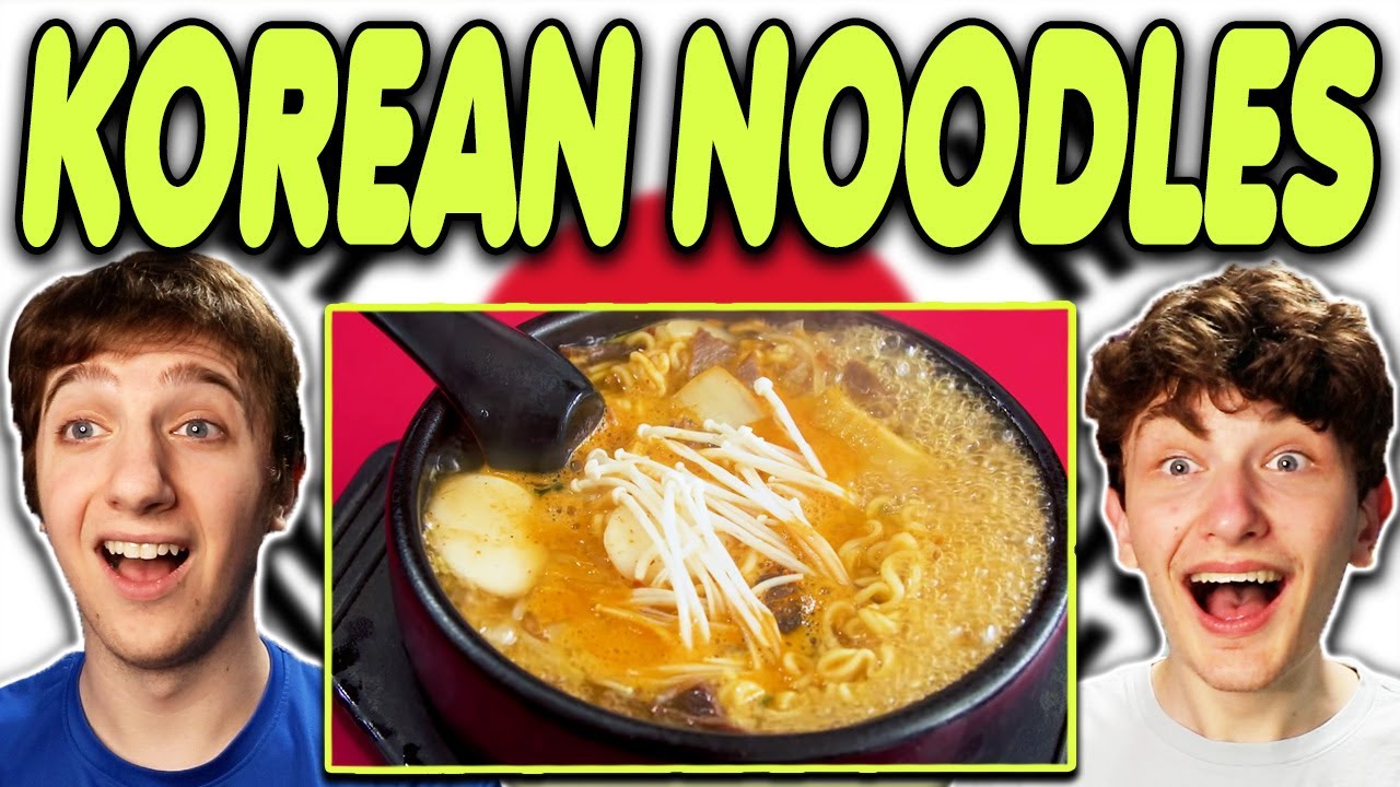 Americans React to Korean Noodle Tour | Every kind of NOODLE in Seoul, South Korea Reaction