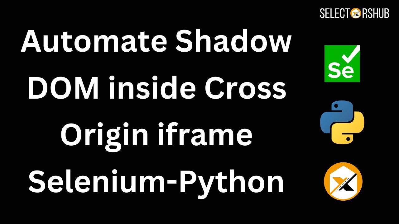 Как автоматизировать Shadow DOM внутри Cross Origin iframe с помощью Selenium и Python?