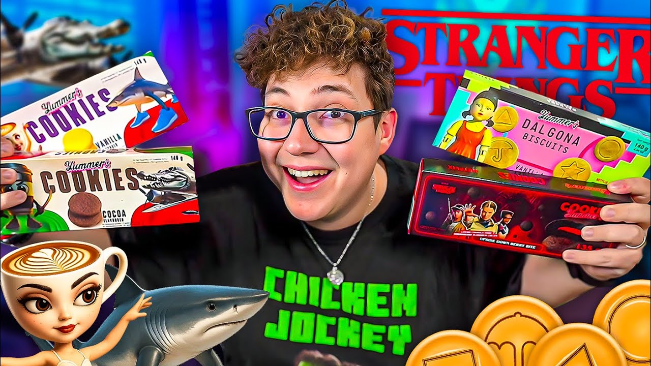 PROBANDO COOKIES de SERIES 🍪 (Stranger Things, Tralalero Tralala, Squid Game)