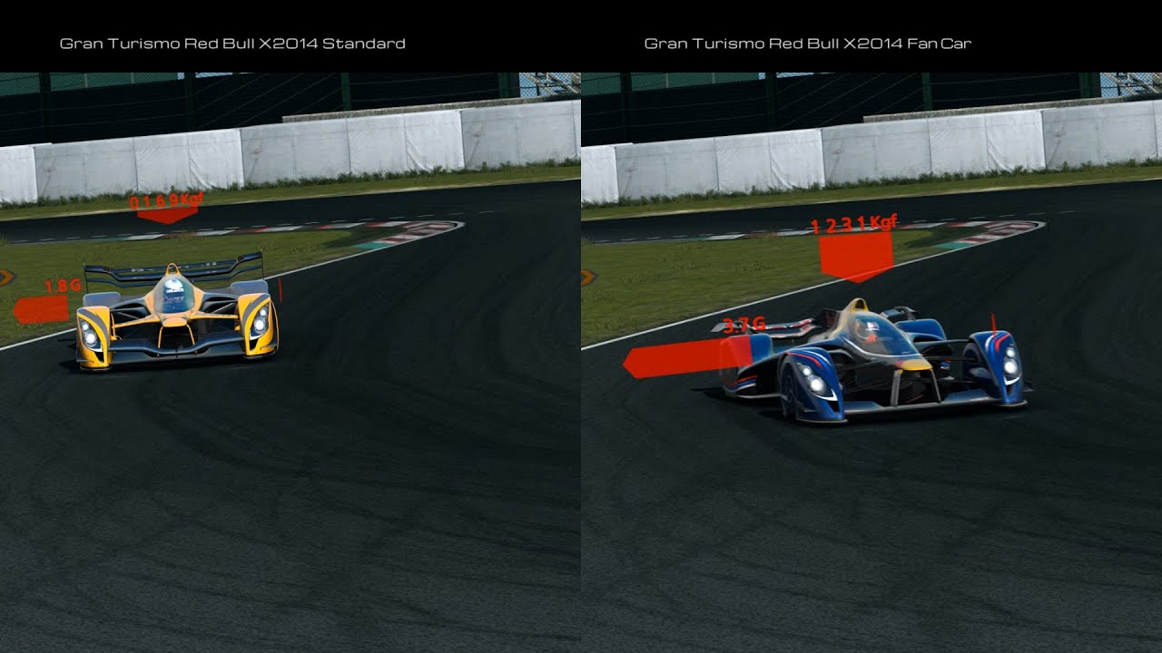 Gran Turismo Red Bull X2014 Std. & Fan Car Comparison Movie