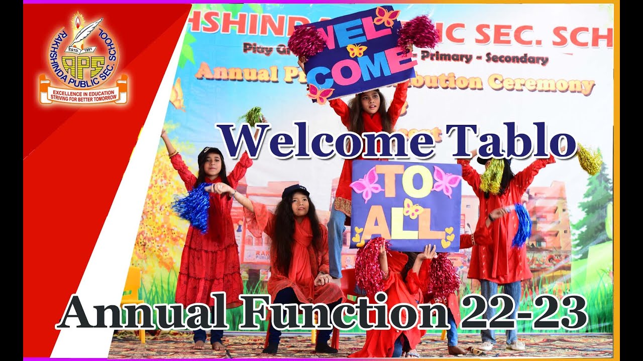 Welcome School Tablo | Eng Song Performance | Rakhshinda Public Sec. School