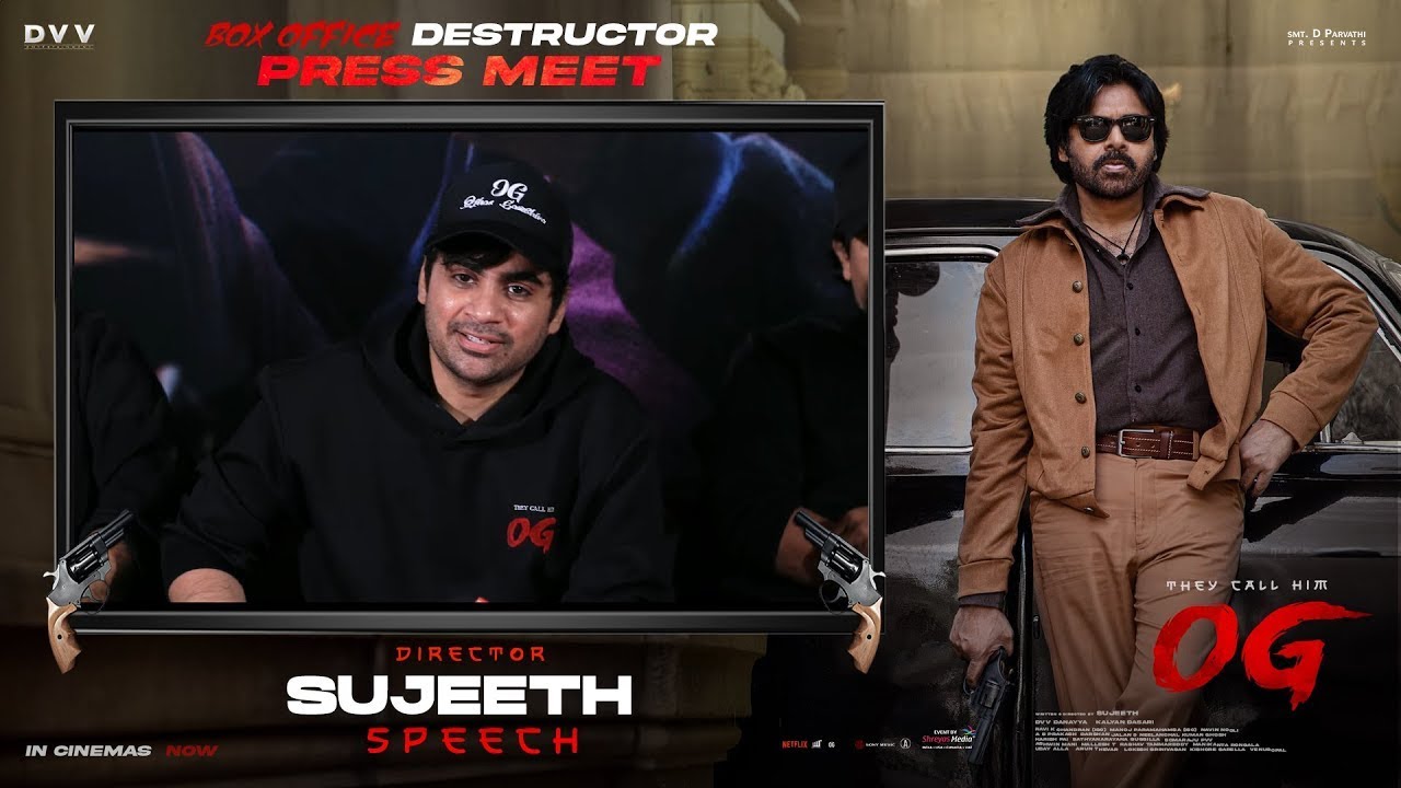 Sujeeth Speech at They Call Him OG Press Meet  - Pawan Kalyan | Emraan Hashmi | Thaman S | DVV