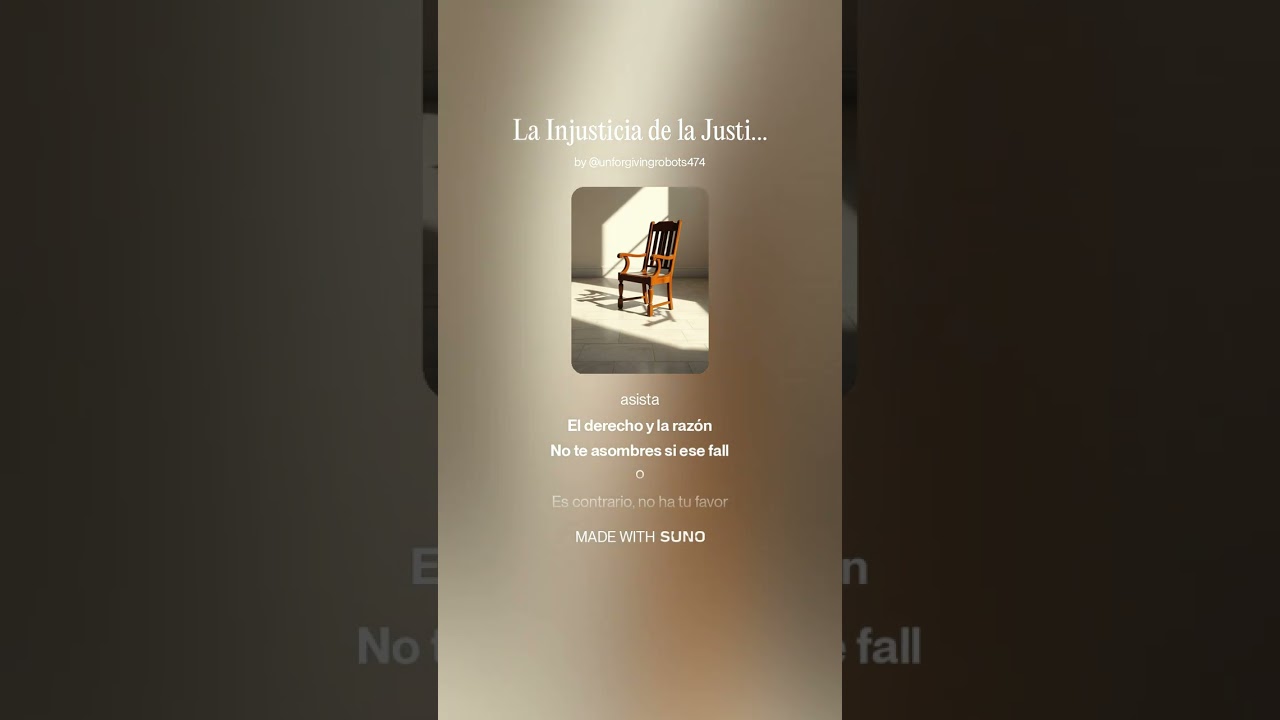 La Injusticia de la Justicia....