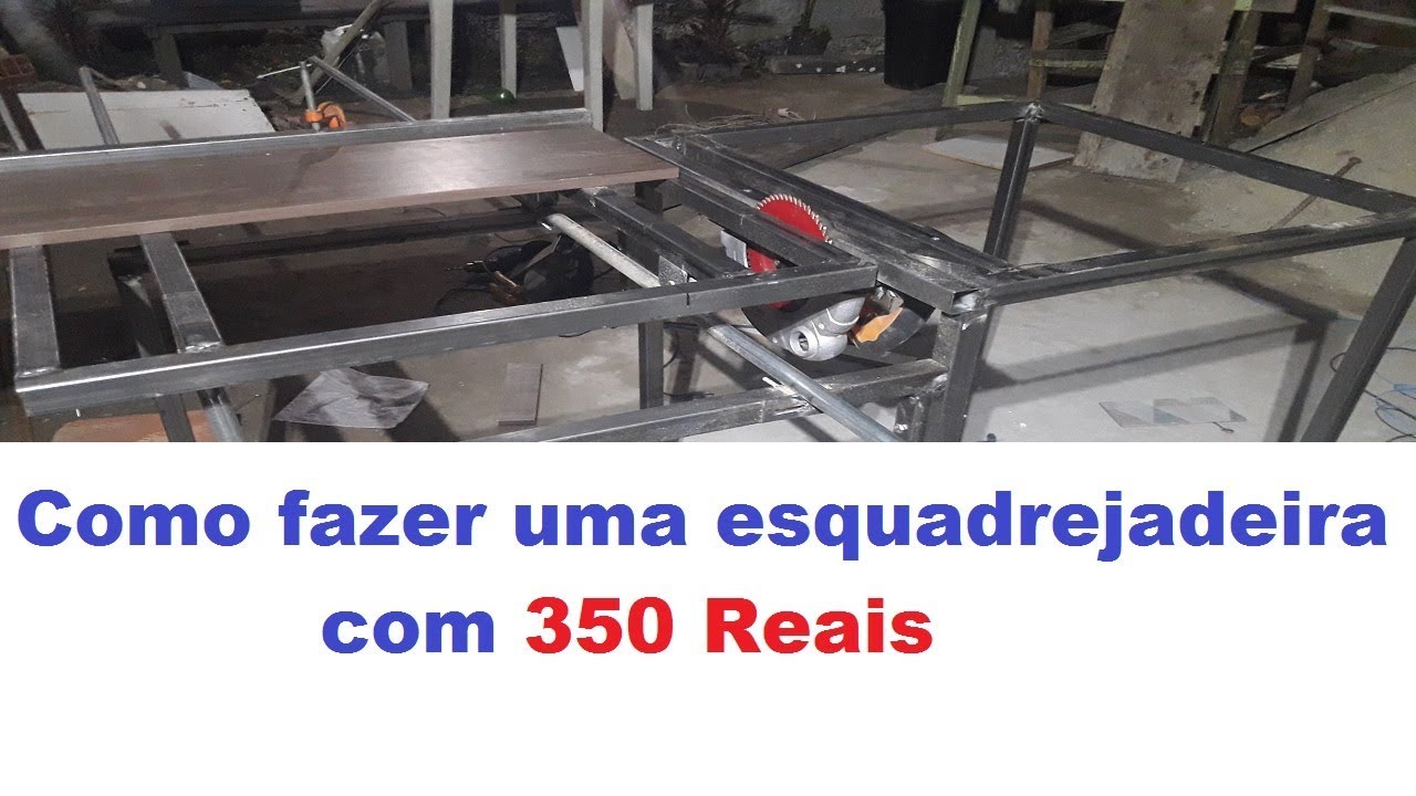 Como fazer uma esquadrejadeira -  faça você mesmo sua serra