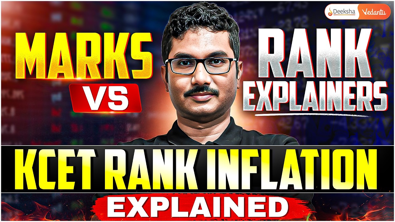 KCET Marks vs Rank EXPLAINED 📊 The 50:50 Formula & How Your Rank is Calculated | Soumik Sir