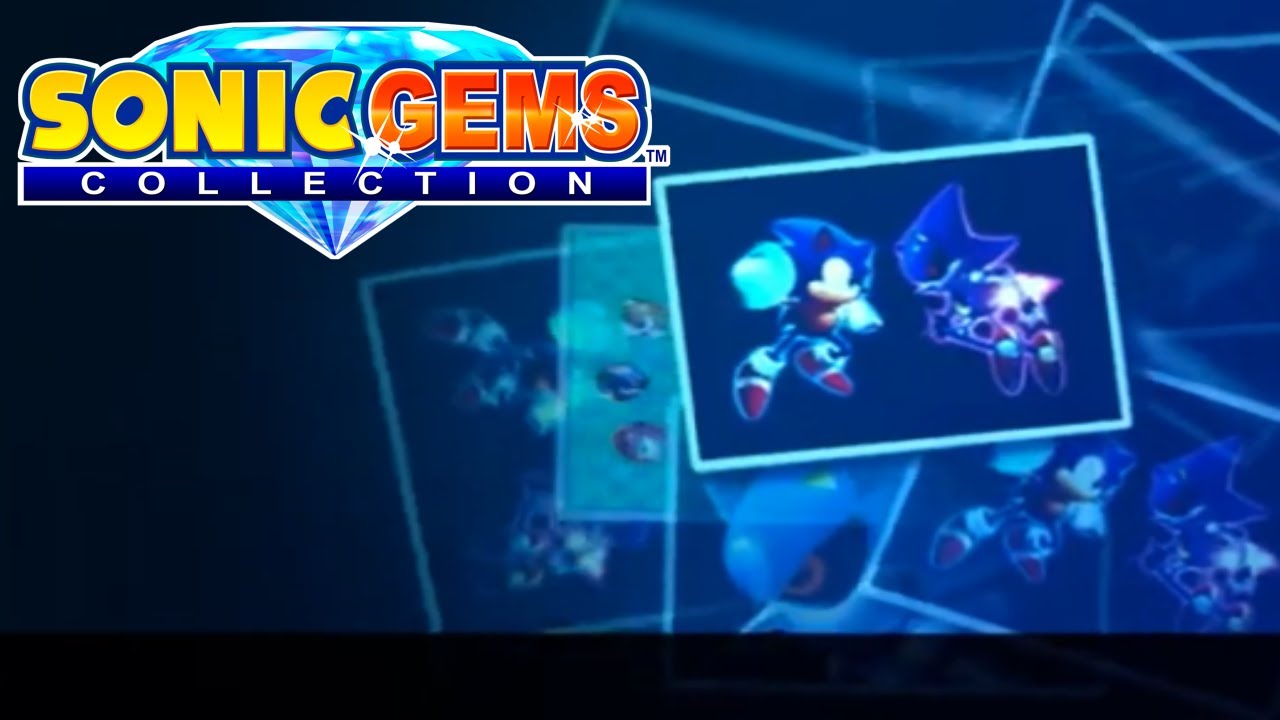 Sonic Gems Collection Game Menu Theme and Background