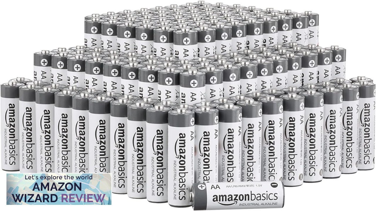 Amazon Basics AA Industrial alkaline Batteries 450 Count