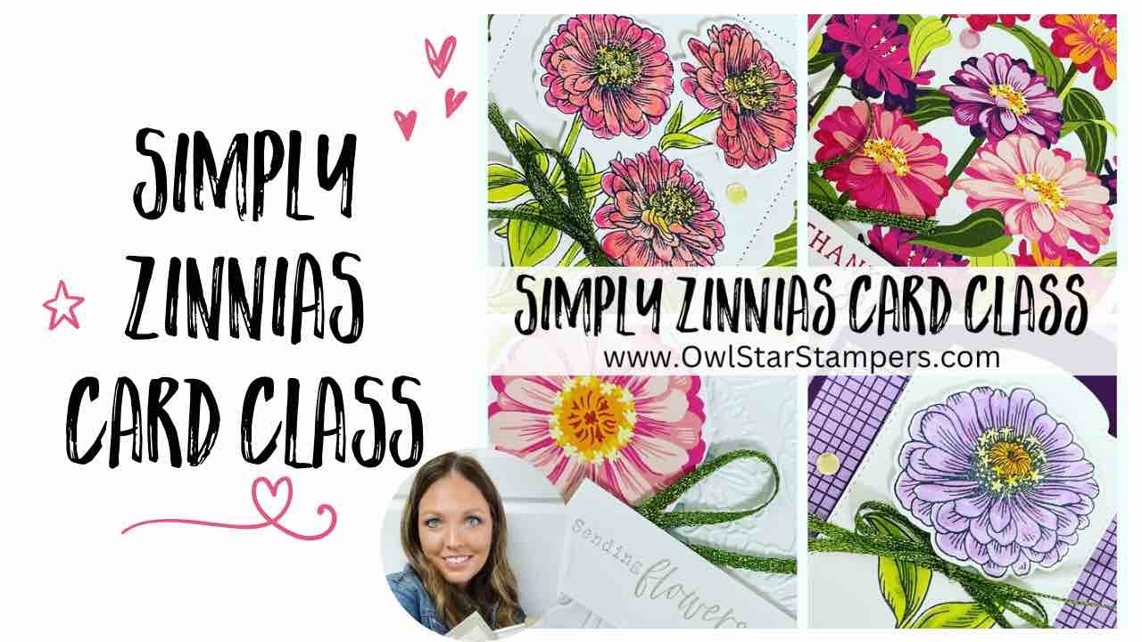Simply Zinnia Stampin’ Up! Card Class | Make 4 Cards With Me