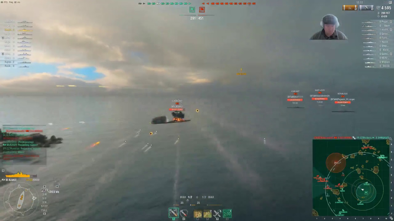 Even een uurtje knalluhhh - World of Warships