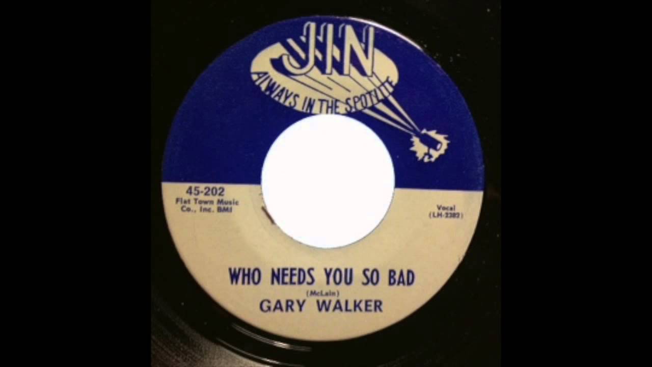 Who Needs You So Bad - Gary Walker & The Boogie Kings (1965)  (HD Quality)
