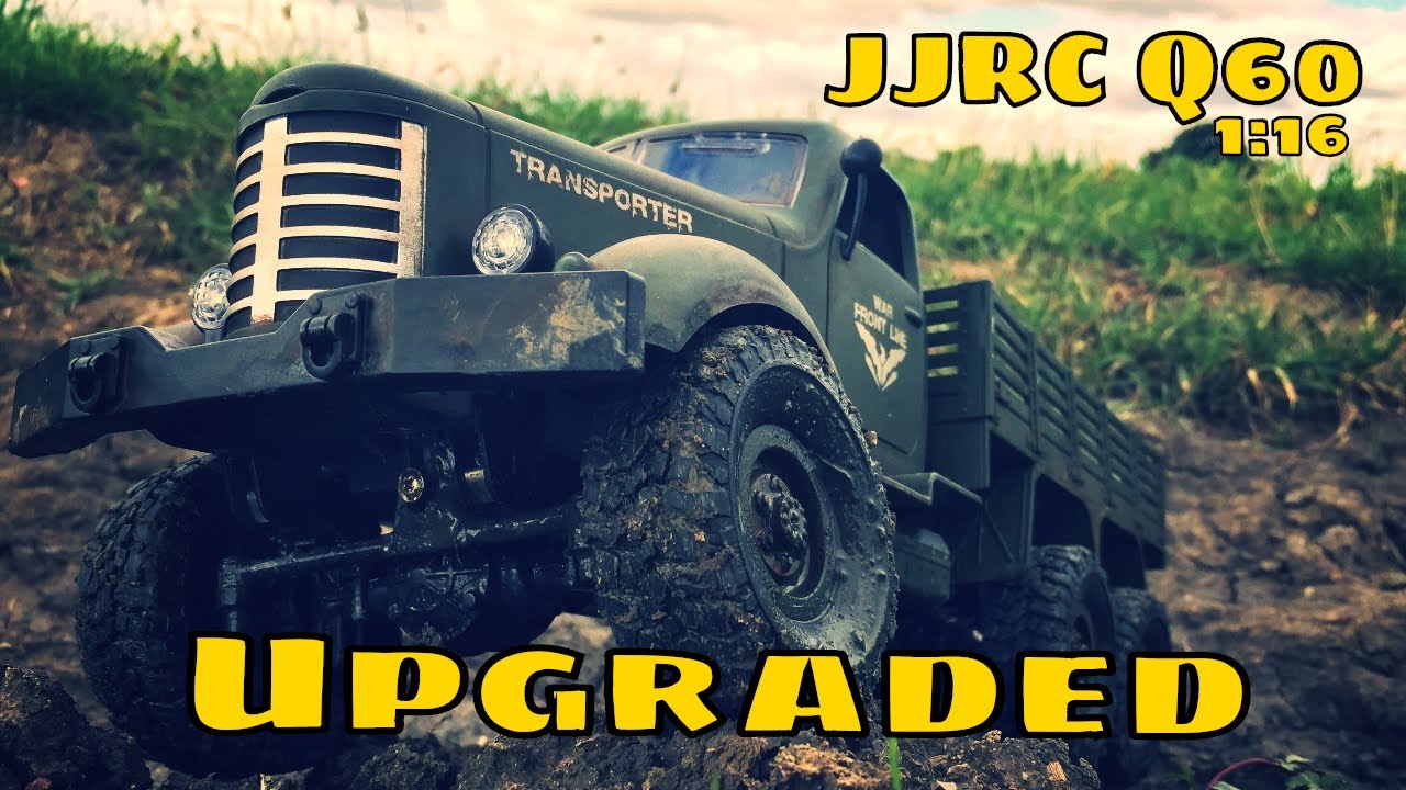 Upgraded JJRC Q60, fully proportional, diff oil, motor and electronics. WPL parts
