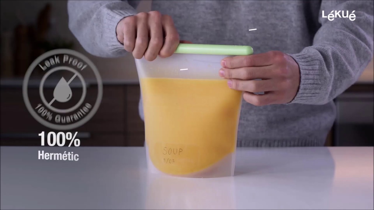 Bolsas reutilizables de silicona | L&eacute;ku&eacute;