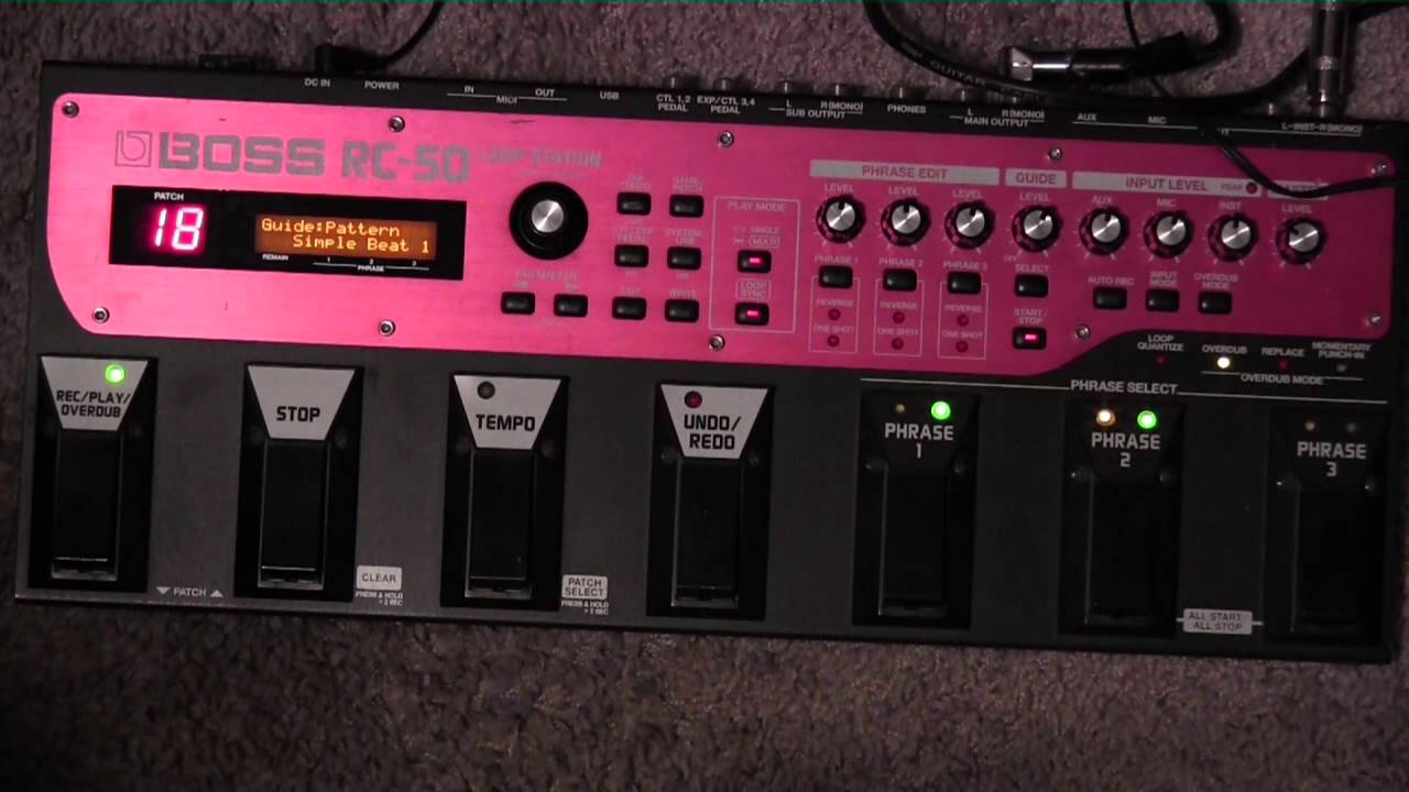 Boss RC 50 Looper Demo