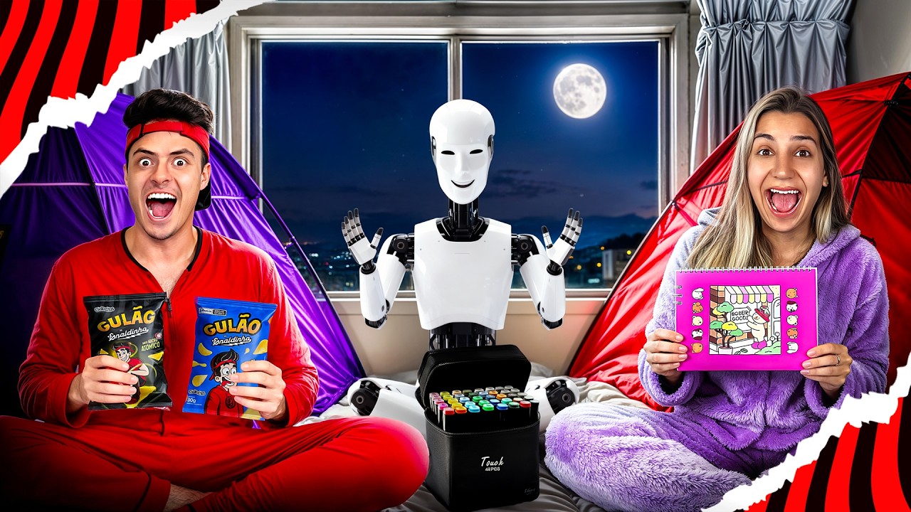 NOITE DO PIJAMA COM O ROBÔ HUMANOIDE DE R$200.000!