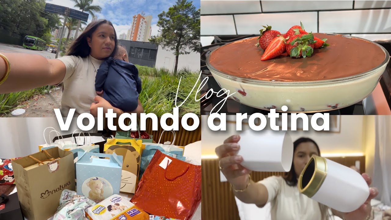 VLOG: ROTINA | COMPRAS NA SHOPEE | BOMBOM DE MORANGO & ABRINDO PRESENTES 