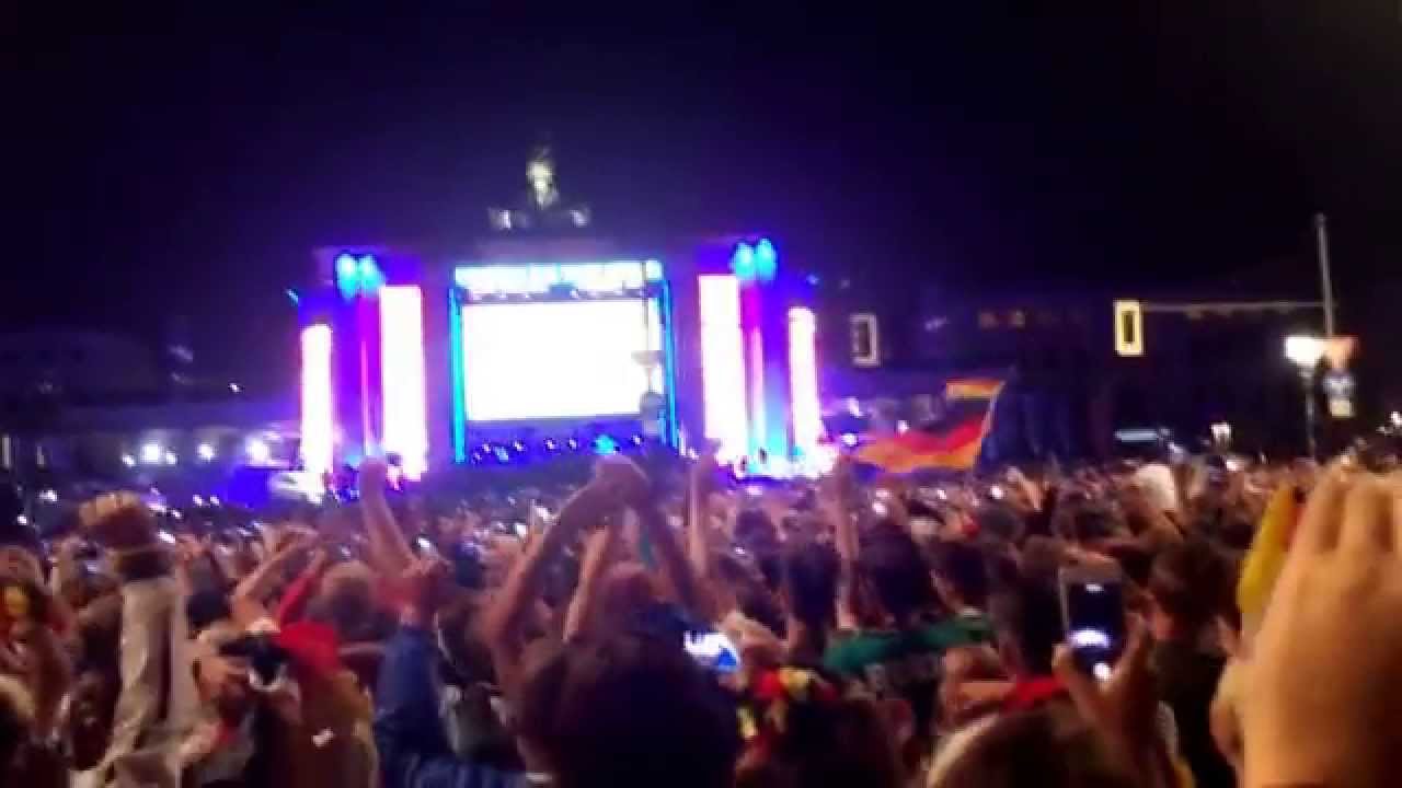 Berlin Fanmeile Finale 2014 die letzte Minute und dann der Jubel ( Deutschland : Argentinien )