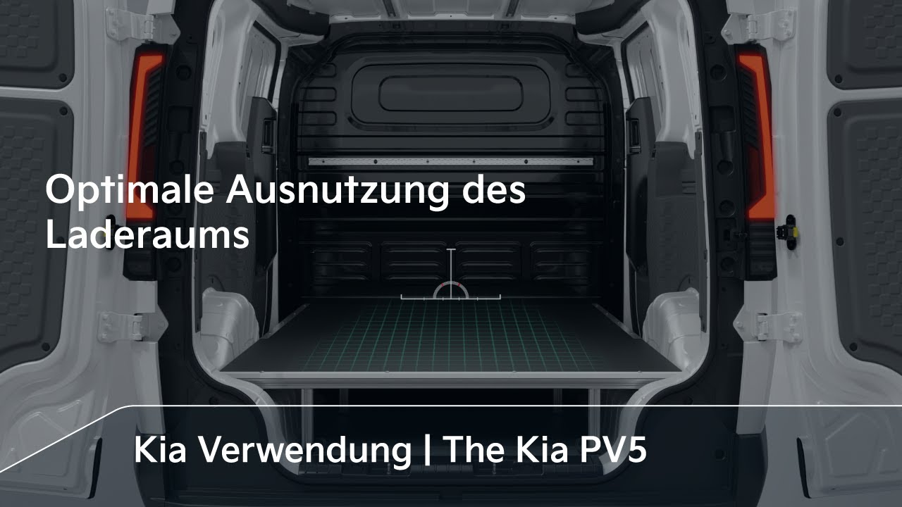 Optimale Ausnutzung des Laderaums｜The Kia PV5