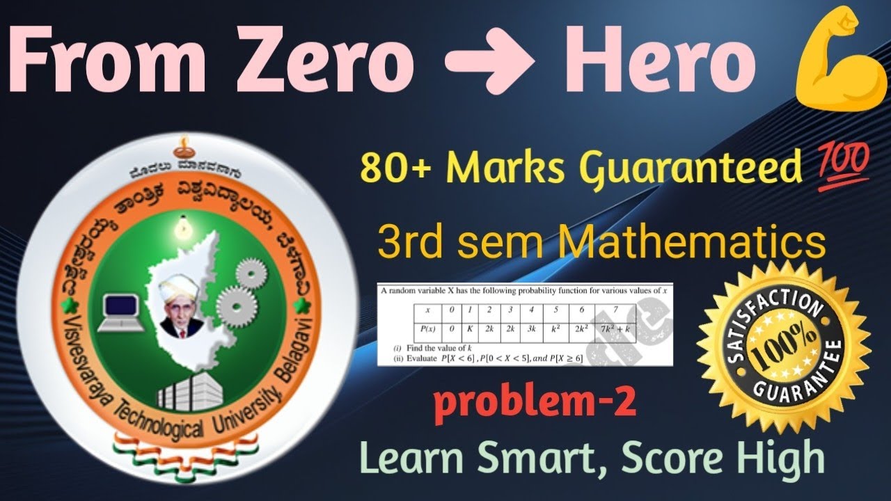 VTU Maths 3rd Sem | Random Variable & PDF | Easy Tricks + Imp Questions 💯 | Edu Yodha
