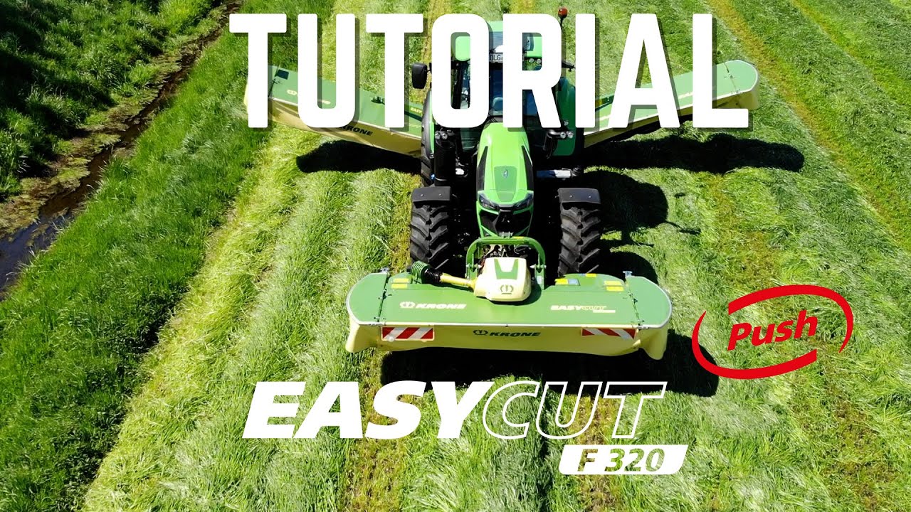 Das Frontmähwerk im Feld richtig einstellen / Tutorial / KRONE EasyCut F 320 Push
