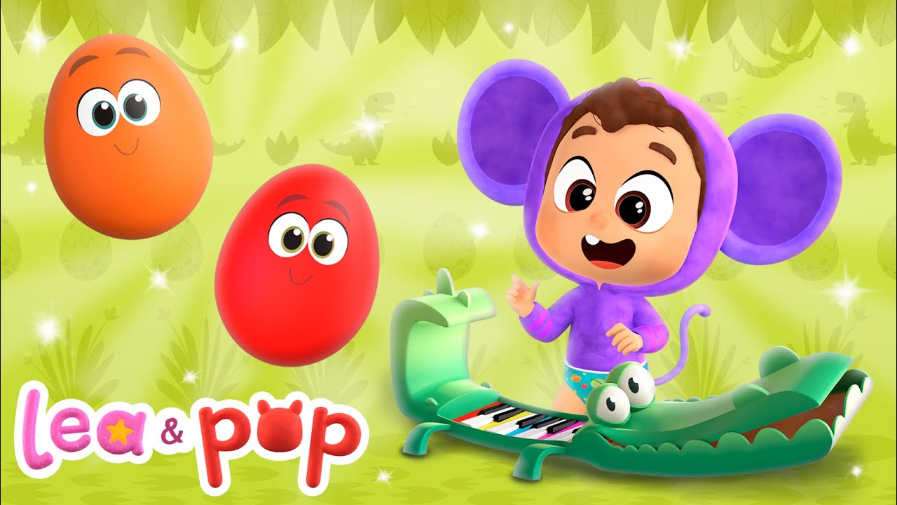 El piano de Pop y los huevos sorpresa | Vídeos educativos con Pop