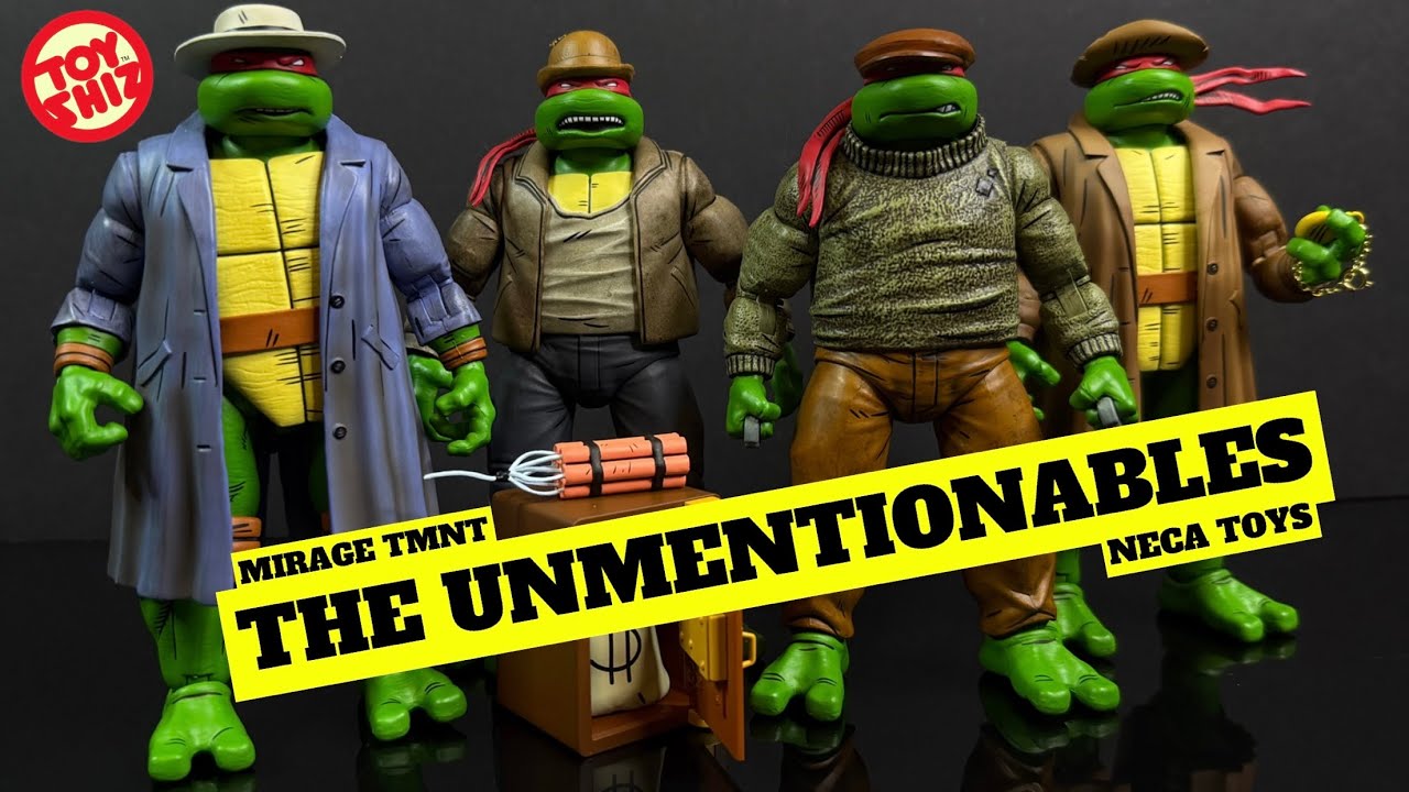 2025 TMNT “THE UNMENTIONABLES” | Mirage Turtles 4 Pack | NECA Toys